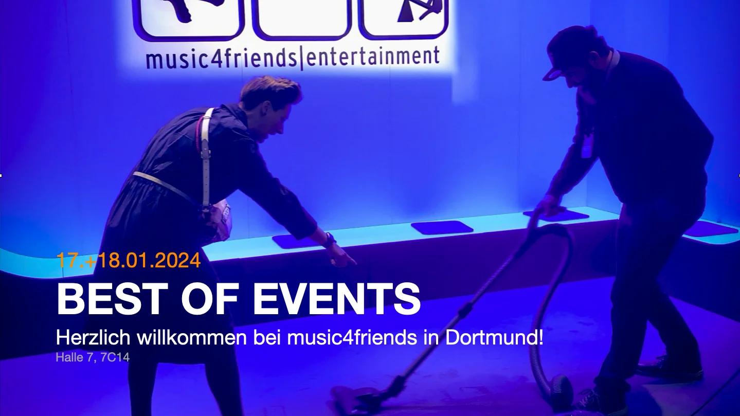 Musikmesse 2023: Kostenlose Eintrittskarte für Music4Friends auf der Messe BÖF.